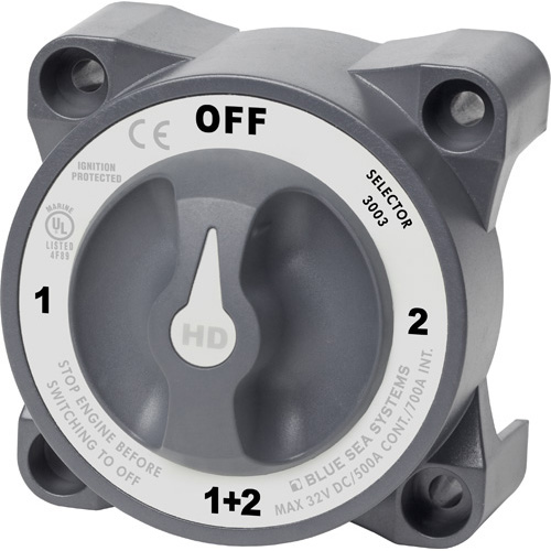 HD-Series Heavy Duty Selector Battery Switch with AFD
