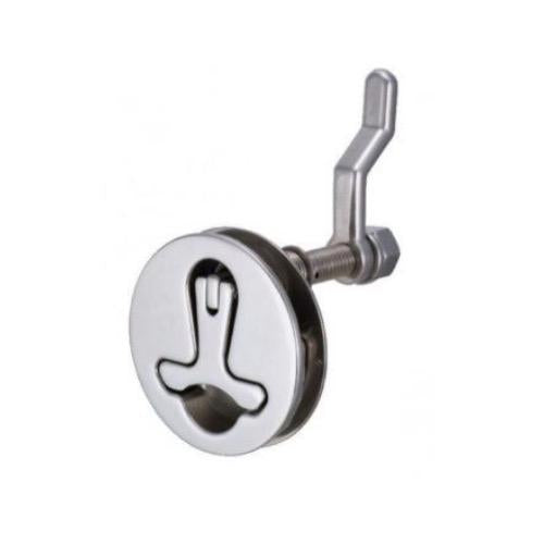 Catch Flush Pull Compression Stainless Steel T Handle Matte Finish