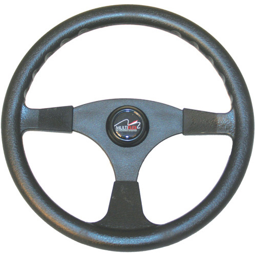 Sports “Alpha” 3 Spoke Steering Wheel Black
