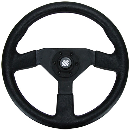 350mm Black Softgrip Wheel V38