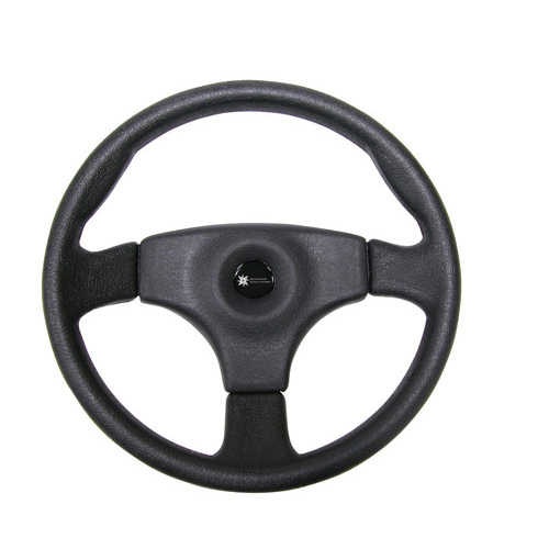 Steering Wheel - Stealth Three Spoke PVC - Dia: 350mm - 13.8in