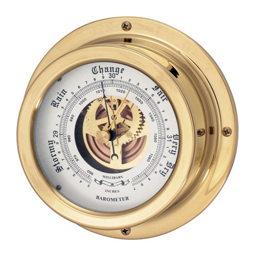 Barometer - Enclosed - Face Diameter: 95mm - Base Diameter: 150mm