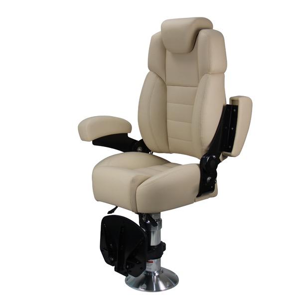 Voyager Pilot Seat with Pedestal & Footrest - Beige