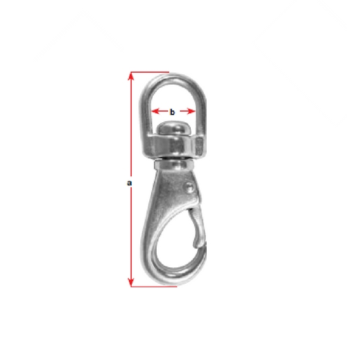 Swivel Eye Snap Hook - Stainless Steel
