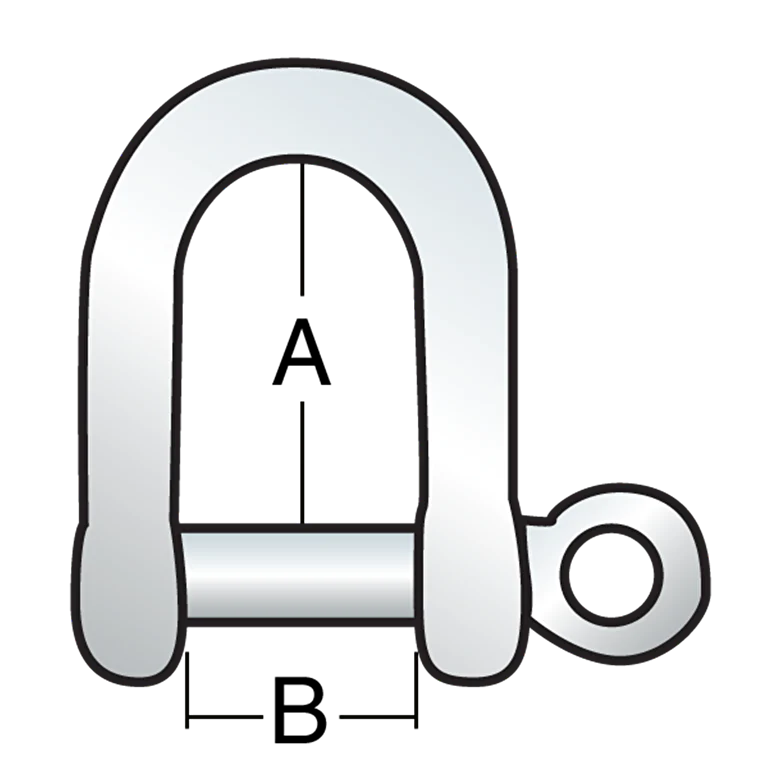 6mm "D" Shackle - High Resistance