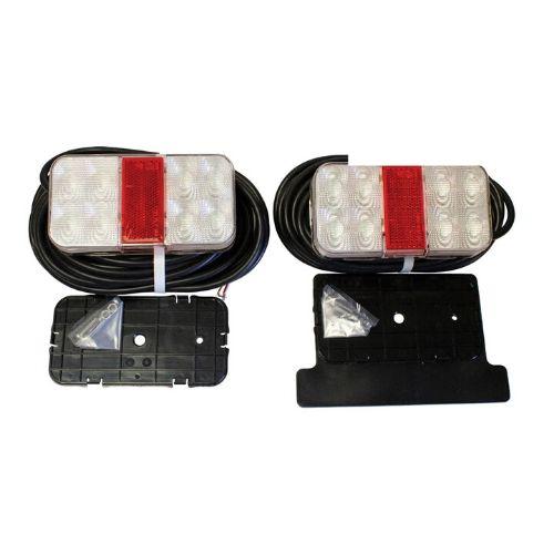 Slimline LED Trailer Light Set With 9m Cable - Submersible