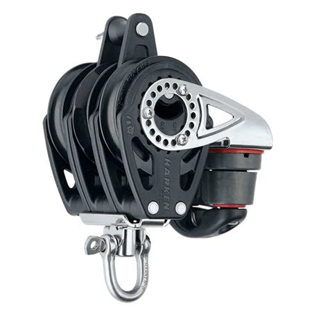 57mm Triple Ratchet Block - Swivel, Becket, Cam Cleat