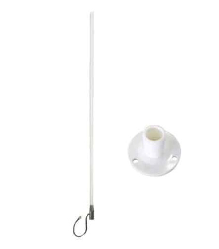 Marine WideBand Omni HG 7 / 10dBi Antenna - No Cable - Suits 3G/4G Routers - Standard Fixed Base