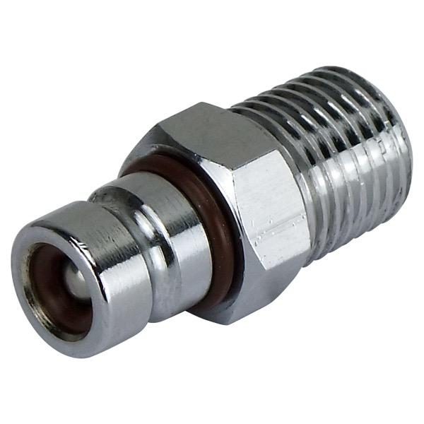 Chrysler/Suzuki Male Chrome Plated Brass Fuel Tank Connector - suits 75HP Down
