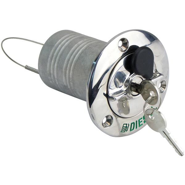 Lockable Stainless Steel Diesel Deck Filler