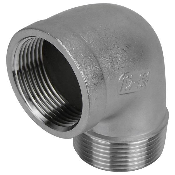 Stainless Steel 90 Degree Elbow Fitting - Female - Male