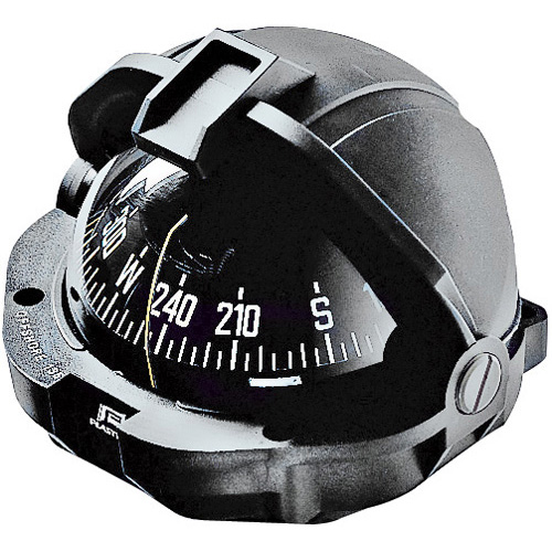 Offshore 135 Powerboat Compass - Black - Flush Mount - With Conical Black Card