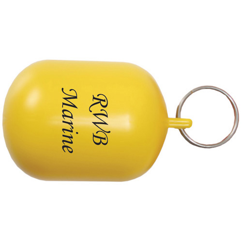 Floating Printed Key Ring - Yellow