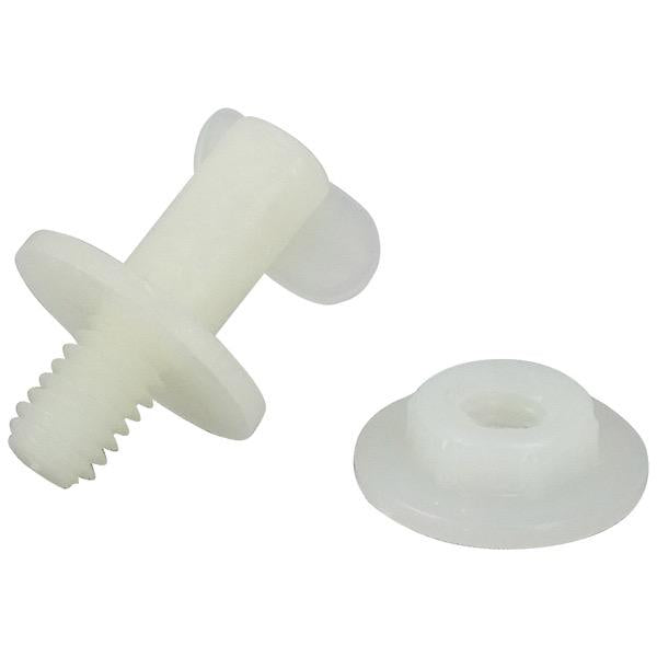 White Stayput Fastener - 22mm