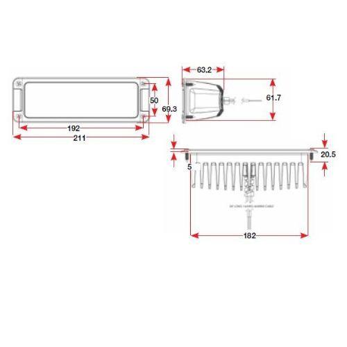 Maxillume H60 Flood Light White Finish - Color Output: White 10-30V - 6000+ Lumens