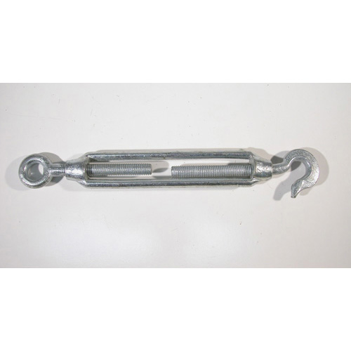 Open Body Turnbuckle - Galvanised Hook and Eye