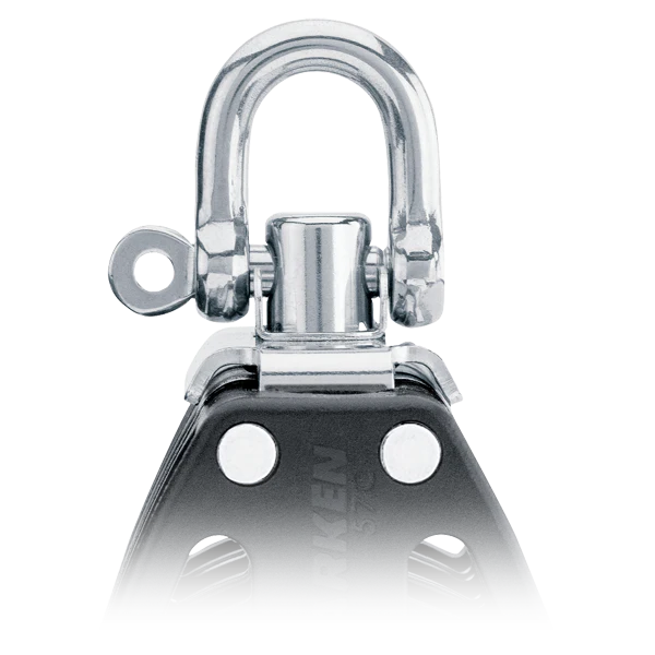 40mm Triple Ratchet Block - Swivel, Cam Cleat