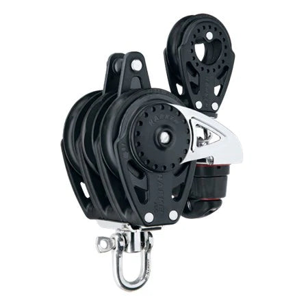 75mm Triple Ratchamatic® Block - Swivel, Becket, Cam Cleat, 57 mm Block