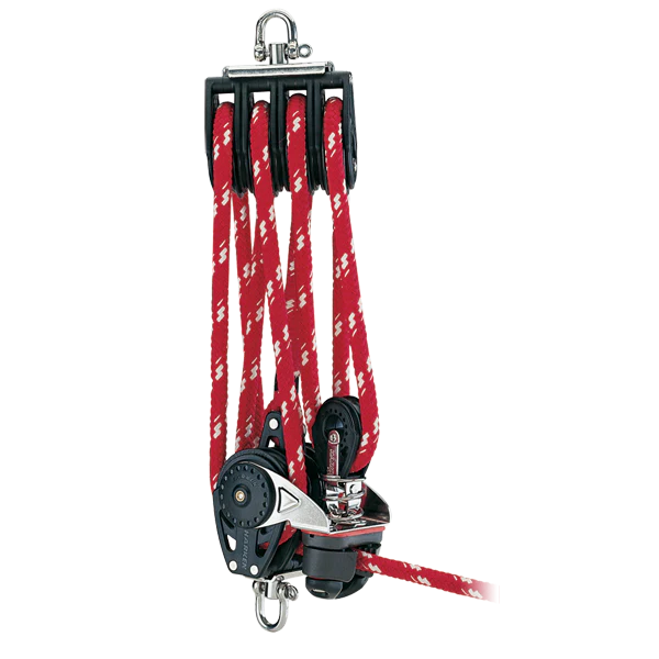 75mm Triple Ratchamatic® Block - Swivel, Becket, Cam Cleat, 57 mm Block