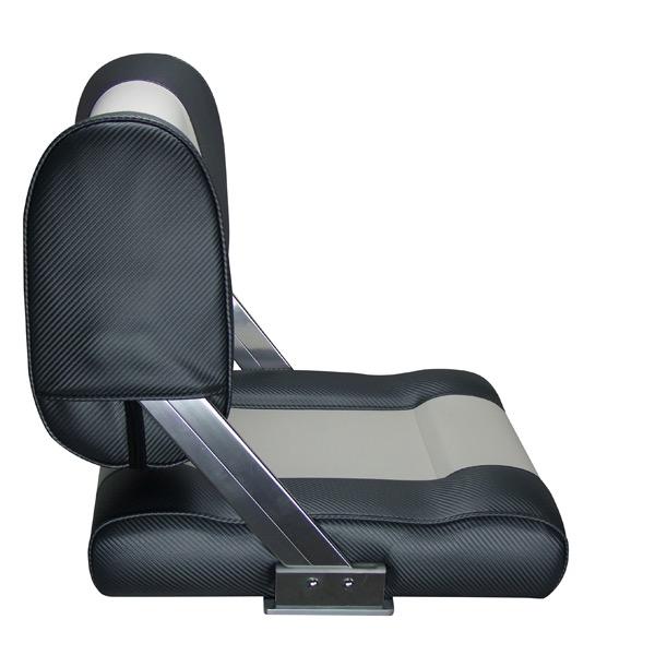 Tasman Series Flip Back Seat - Dark Grey Carbon/White