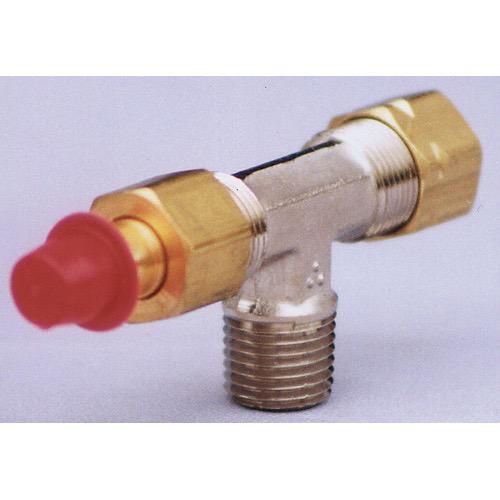 Horizontal Bleeder Tee - Brass - 1/4" NPT to 1/2" Tube