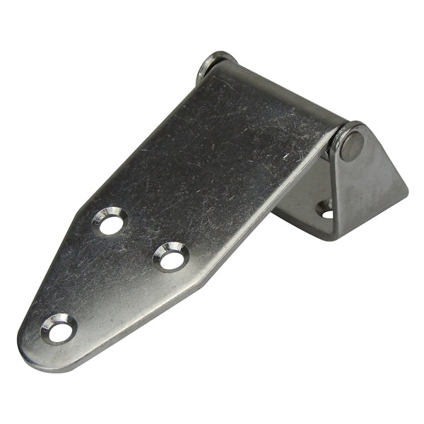 35mm Offset Strap Hinge Stainless Steel - 130mm(L) x 48mm(W) - 6 Holes