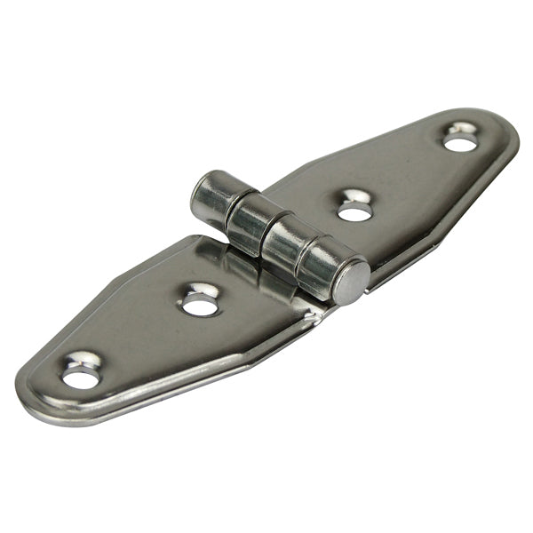 Light Duty Strap Stainless Steel Hinge - 102mm(L) x 30mm(W) - 4 Holes