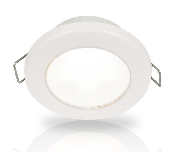 Hella - White EuroLED 75 LED Down Lights in Spring Clip - 12V DC