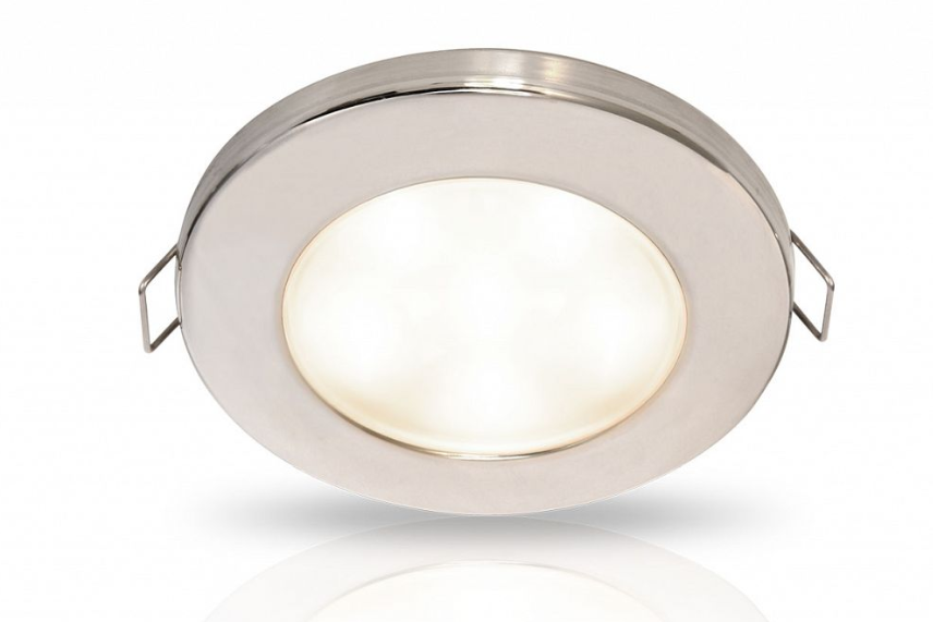 Hella - EuroLED® 95 Down Lights with Spring Clips - Recess Mount - Stainless Rim - 10-33V DC