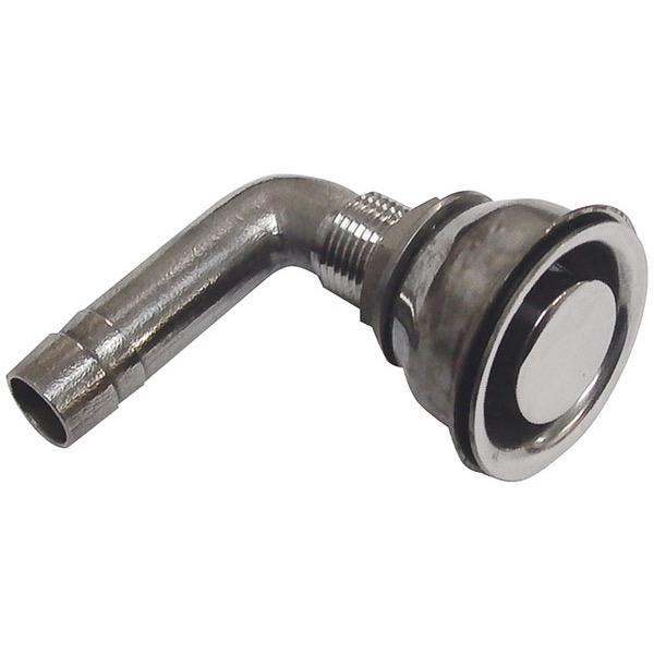 16mm S/S Fuel Breather 90 Degree - Recess Mount (Bend Up or Down)