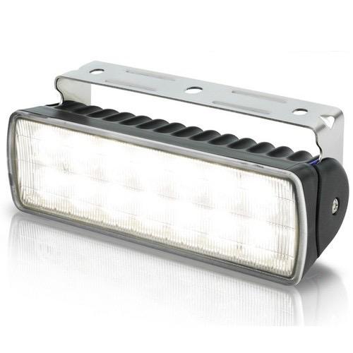 9-33V DC Sea Hawk-XLR LED Floodlight - White Light, Black Housing - Spread