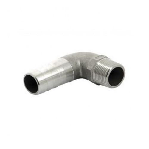 Male Angled Hose Connector 90° Stainless Steel