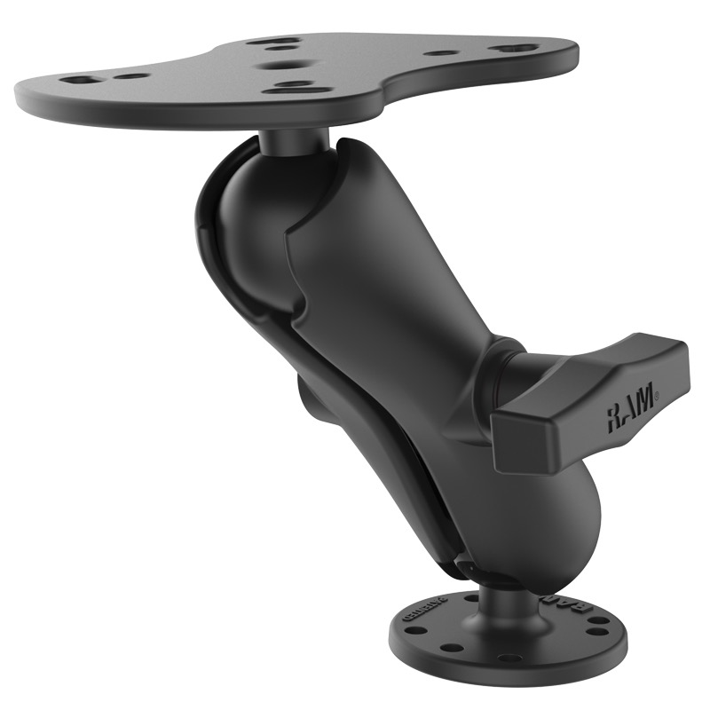 RAM 1.5" Ball Marine Electronic "RUGGED USE" Mount for the Humminbird 100, 300, 500, 700 Series, Matrix Series and Lowrance Elite-5 Series