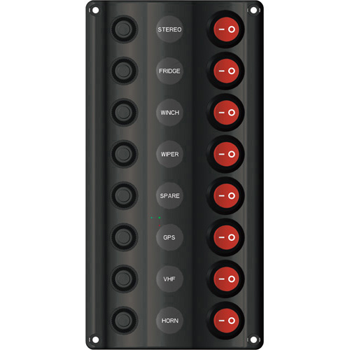 12v Switch Panel with 8 Switches