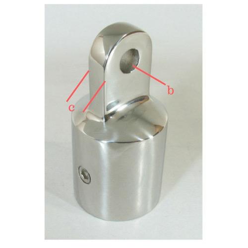 Canopy Bow Ends - Cast Stainless Steel External