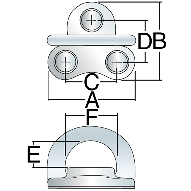 6mm Folding Padeye