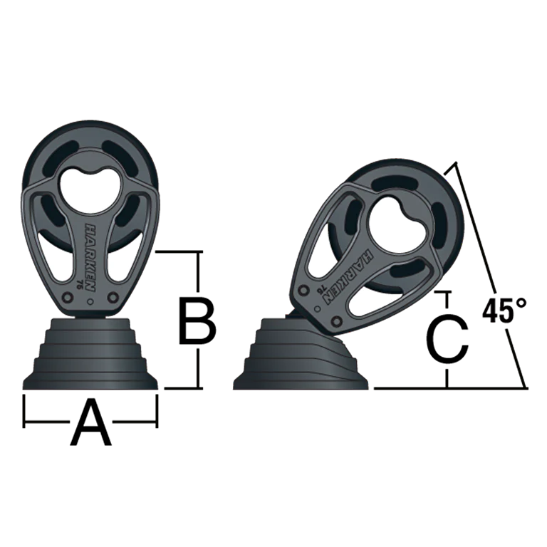 100mm Aluminum Standup Block - Becket