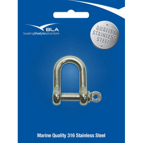 Standard 'D' Shackle - Stainless Steel
