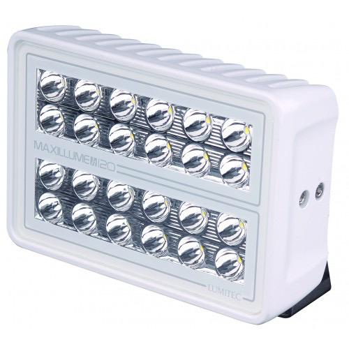 Maxillume H120 Flood Light White Finish - Color Output: White 10-30V - 12000+ Lumens