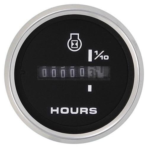 Premier Pro Domed Gauge - Hourmeter - Stainless Steel