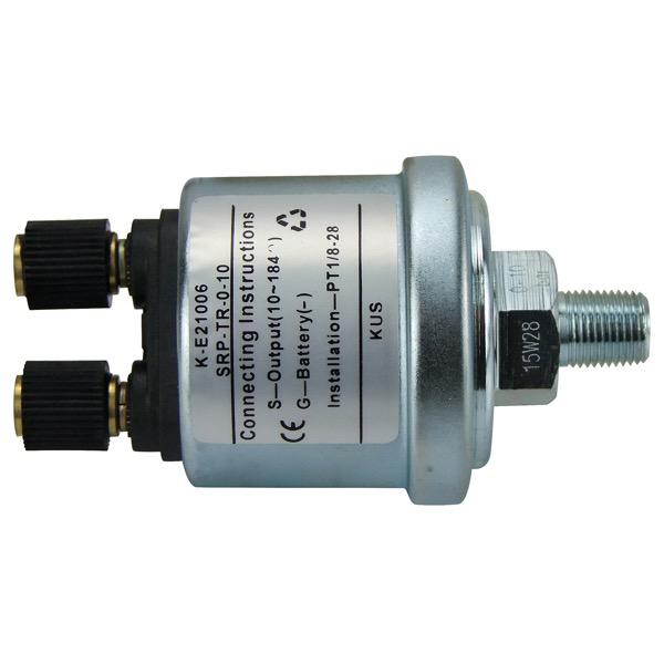 6-24V Pressure Sender - 10-184 Ohms - 0-10 Bar - 1/8"NPT