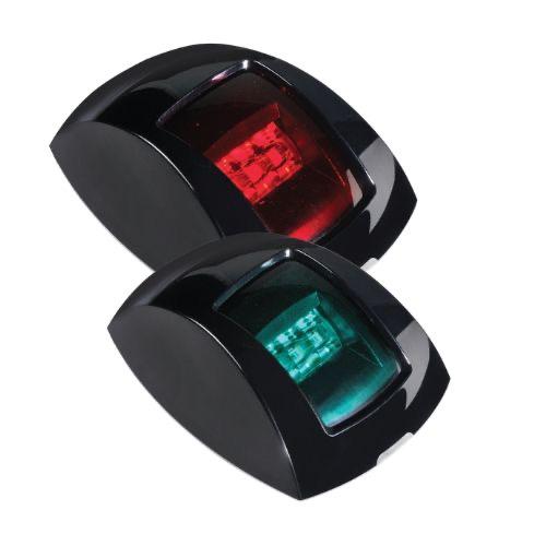 9-33 Volt 1 Nautical Mile L.E.D Port & Starboard Lamps with Coloured Lenses Blister Pack (Pair)