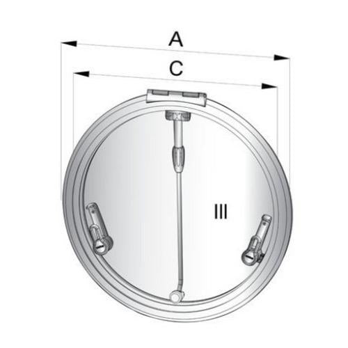 Altus Escape Hatch - No. of Handles: 2 - Model 3 - Cut-out Dia: 518mm
