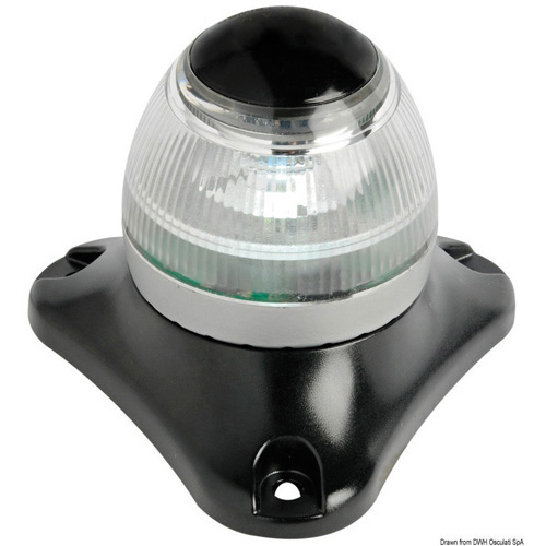 Navigation Light  LED Side Mount - Black - Anchor