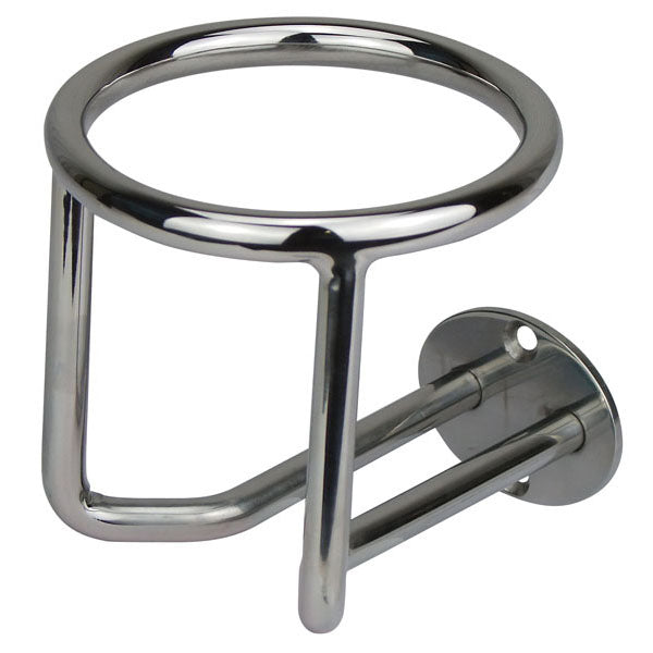Drink Holder - Vertical Surface Mounting Stainless Steel