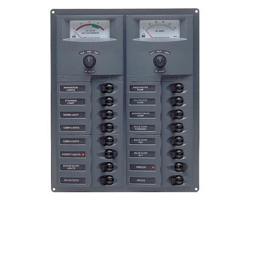 Contour Circuit Breaker Panel - with Analogue Meter - 16 Loads