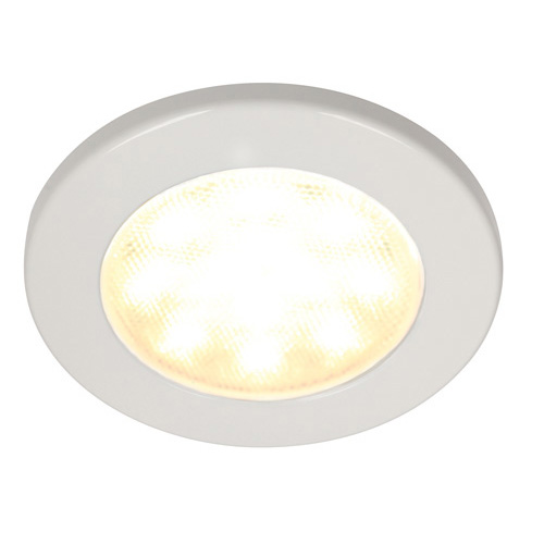 Euroled 115 Warm White With White Plastic Rim And Spacer