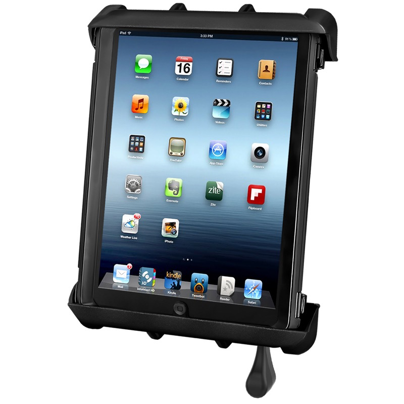 RAM Tab-Lock Locking Cradle for 10" Screen Tablets WITH HEAVY DUTY CASES including the Apple iPad 1-4