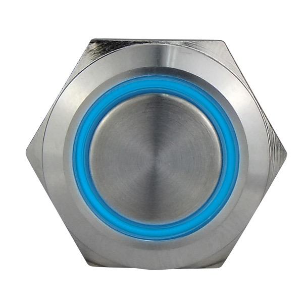 12V 20A Stainless Steel Push Button Switch - Waterproof