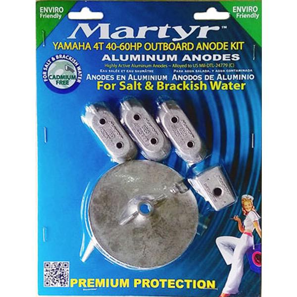 Aluminium Anode Kit - Yamaha - Suits 4T 40-60 HP Outboard - 0.42kg